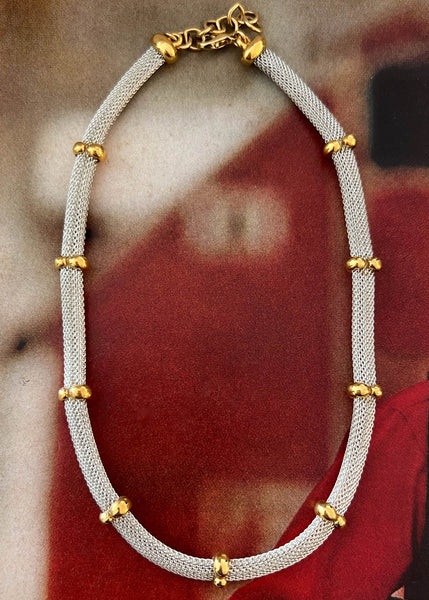 90's Gold & Silver Choker