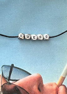 Dainty Guess Spell-Out Choker