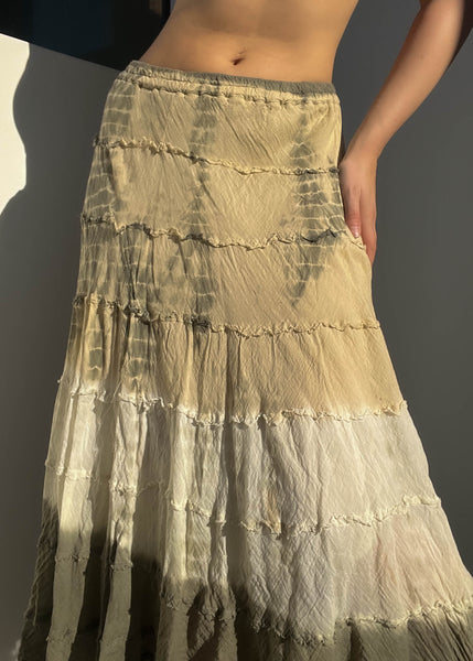 Hazel Tie Dye Maxi Skirt (S-M)