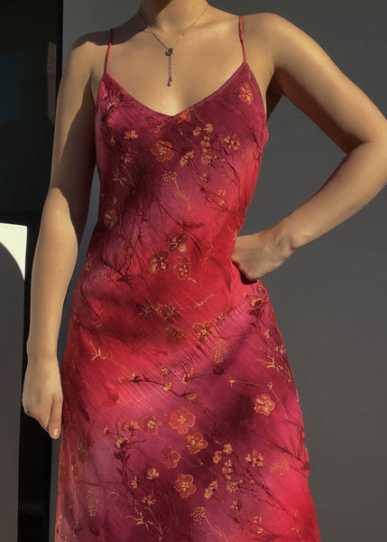 Dahlia 90’s Floral Print Maxi (M)
