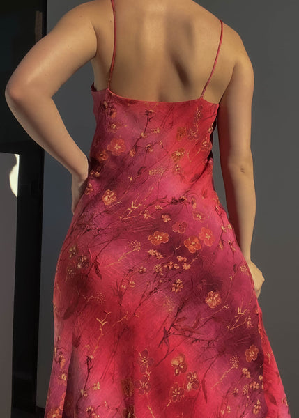 Dahlia 90’s Floral Print Maxi (M)