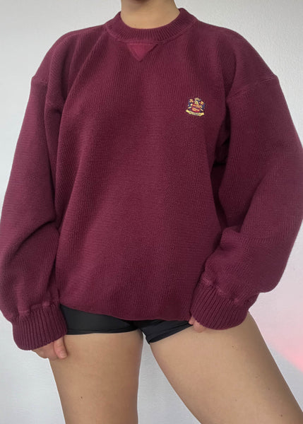 Royce 90's Burgundy Knit (men's L)