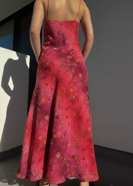 Dahlia 90’s Floral Print Maxi (M)