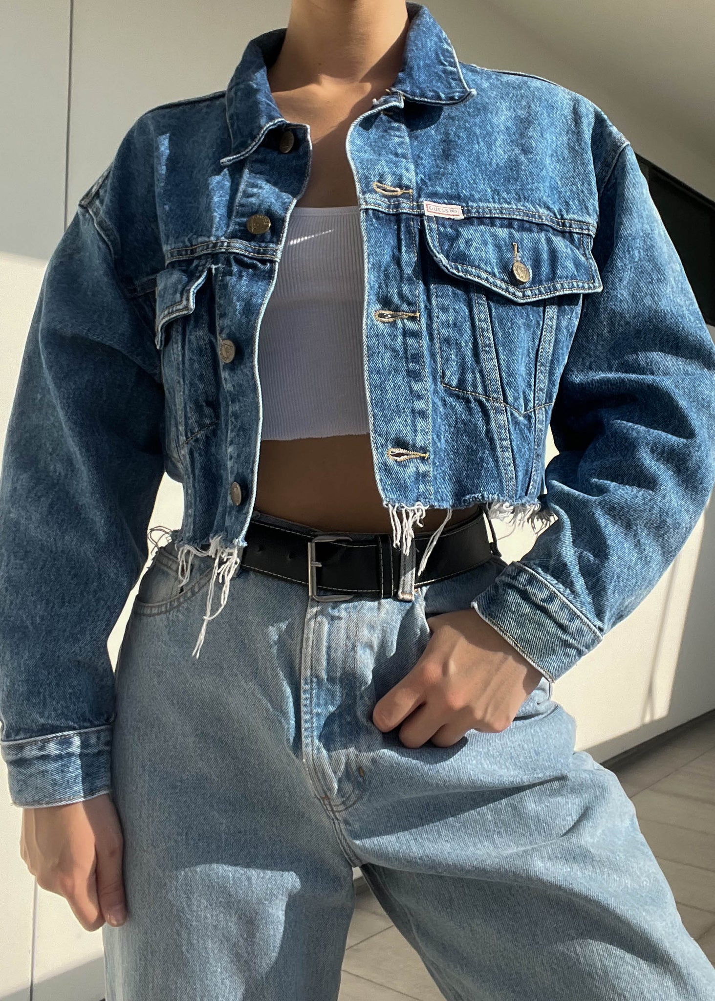 80's Denim Guess Jacket (M)