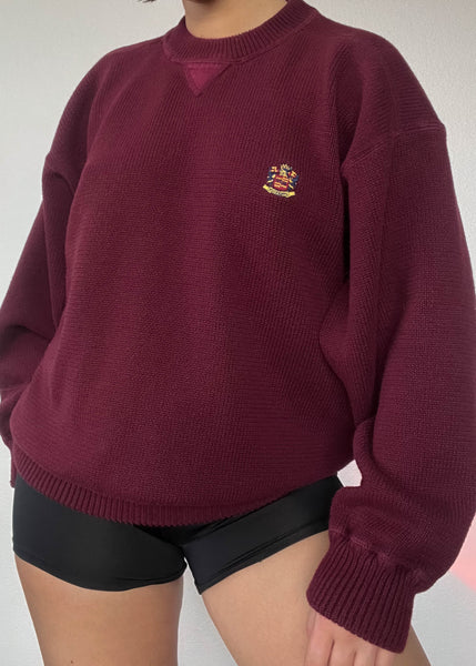 Royce 90's Burgundy Knit (men's L)