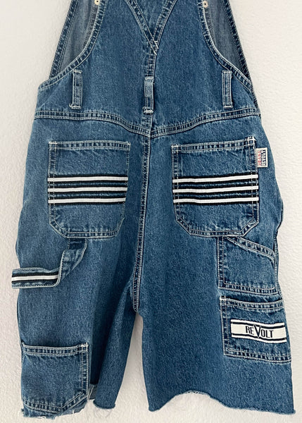 90's Revolt Denim Overalls (XXS)