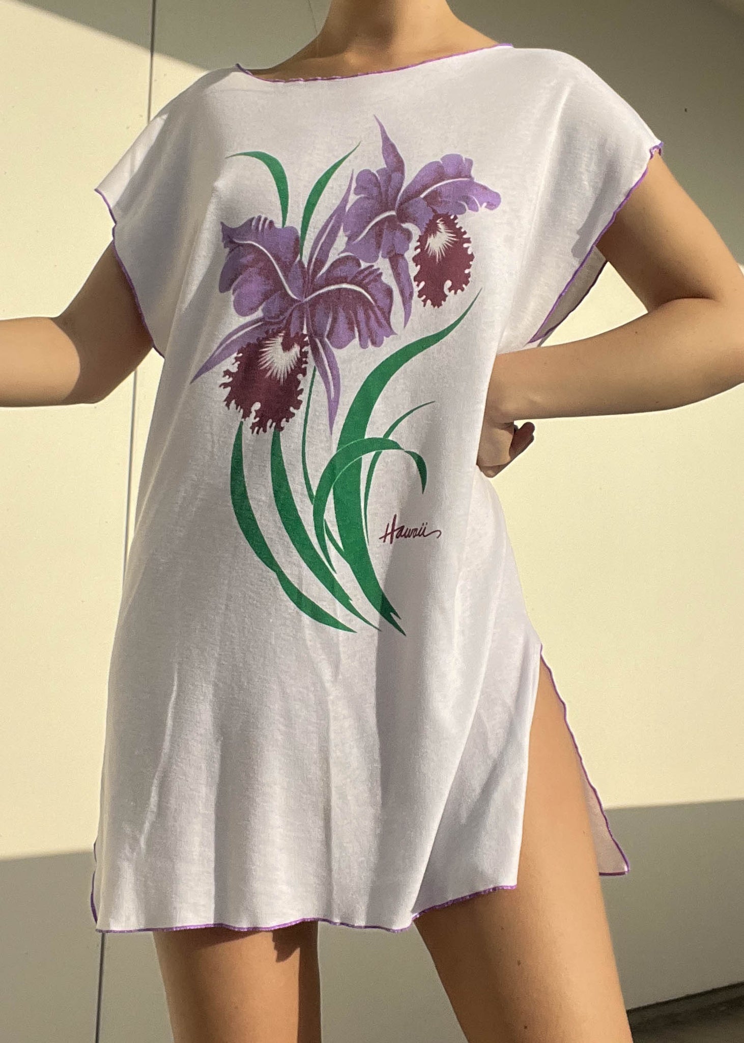 70's Hawaii Mini Dress (M)