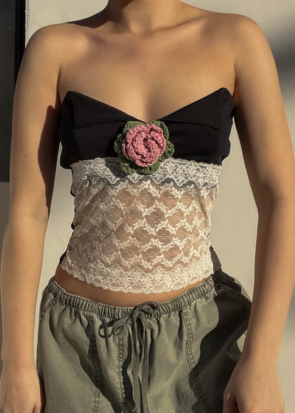 Rosebud Strapless Top (S)