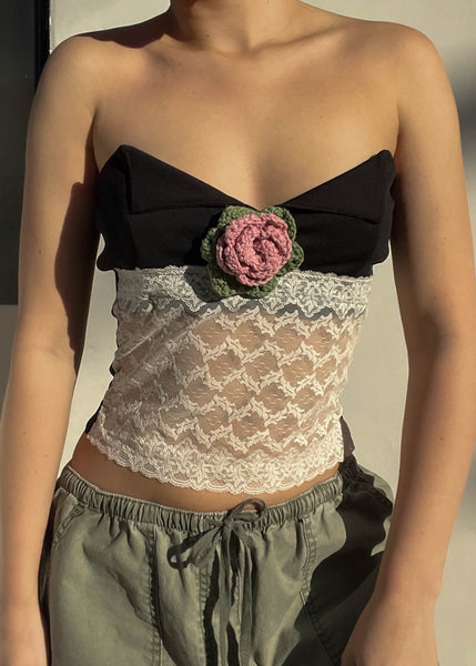 Rosebud Strapless Top (S)