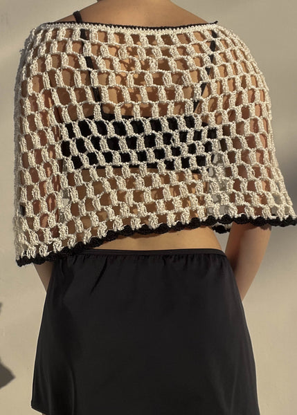Crochet Flower Shawl (S-M)