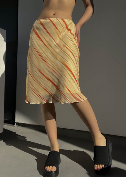 90’s Peachy Midi Skirt (M)