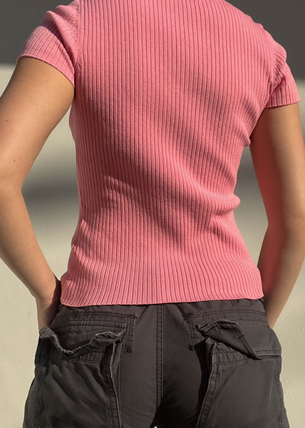 Bubblegum Knit Tee (S)