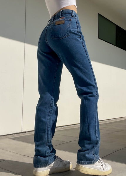 90's Dark Wash Wrangler Jeans (28”)