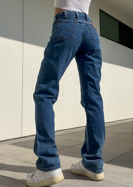 90's Dark Wash Wrangler Jeans (28”)