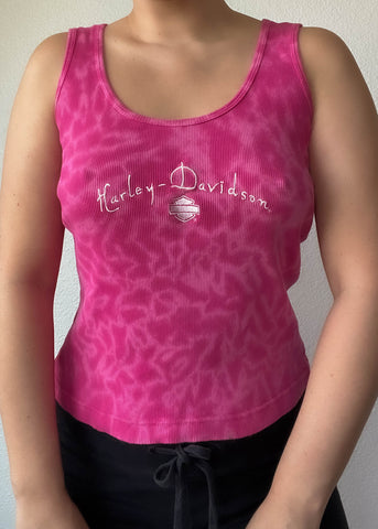 Y2k Tie Dye Harley Tank (S)