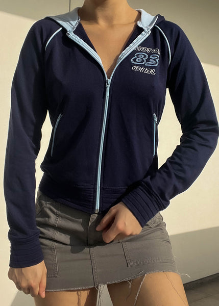 Y2k Race Girl Hoodie Jacket (S)