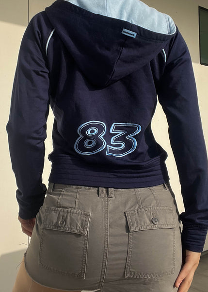 Y2k Race Girl Hoodie Jacket (S)