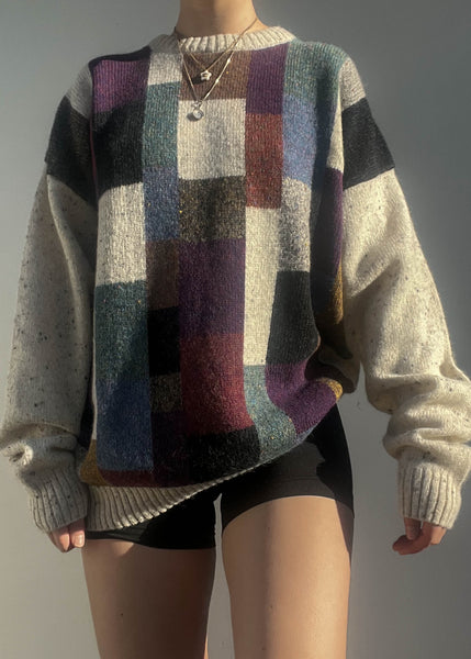 Kai 90's Patterned Sweater (L)
