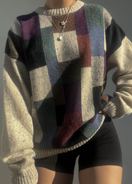 Kai 90's Patterned Sweater (L)