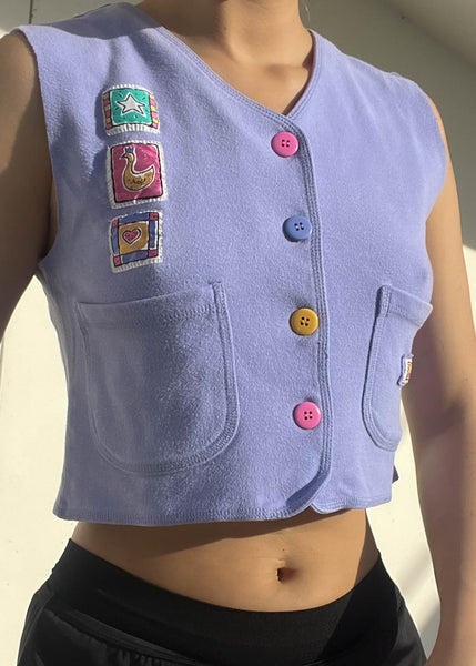 Michelle 80's Patch Vest (S)