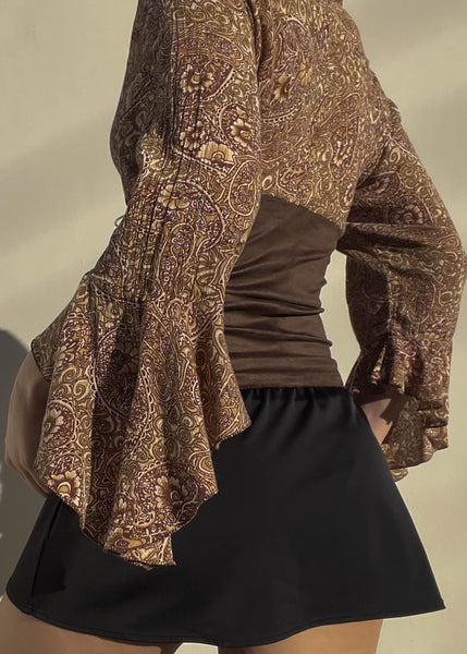 Sangria Corset Bell Sleeve (S)