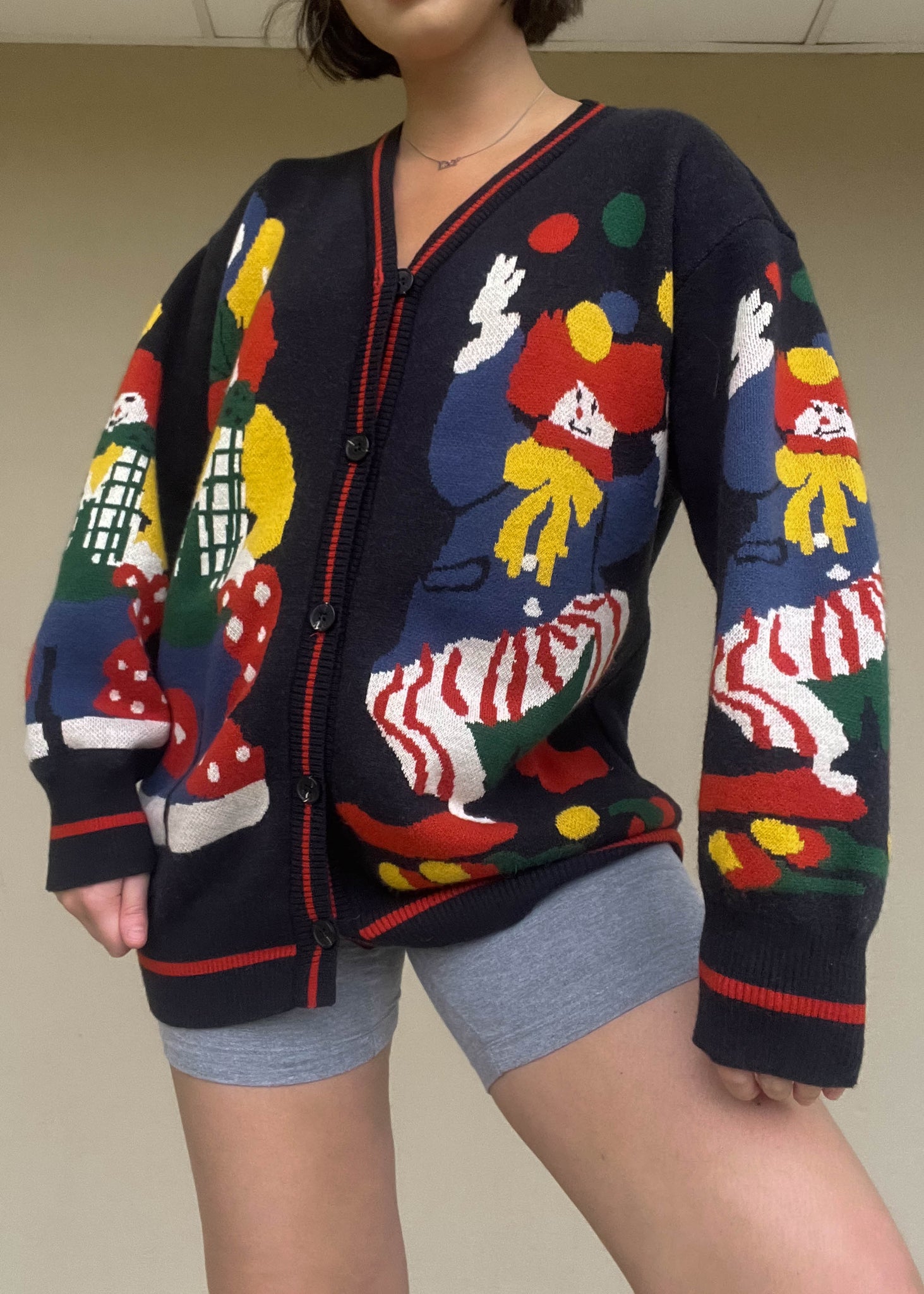 80's Clown Cardigan (M-L)