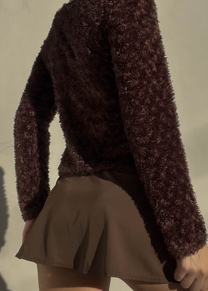 Heart Buckle Layered Cardigan (S)