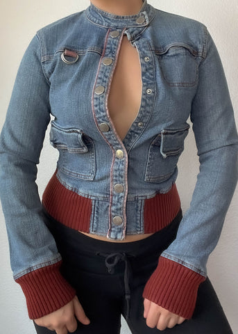 2000’s Denim Snap Jacket (S)