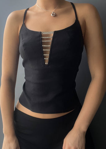 Eva 90's Backless Halter Top (S)