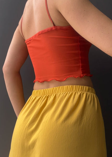 Y2k Burnt Orange Camisole (S)