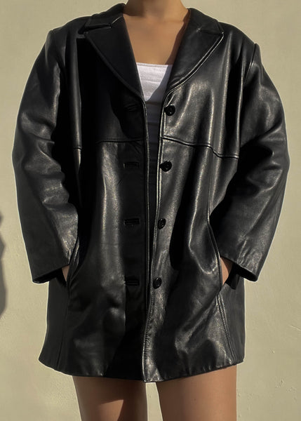 90's Classic Black Blazer (M)