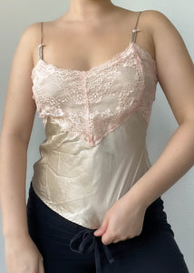 Sophie Silk & Lace Tank (S)