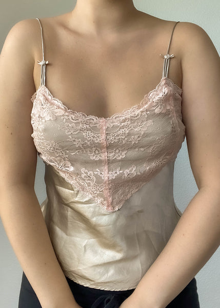 Sophie Silk & Lace Tank (S)