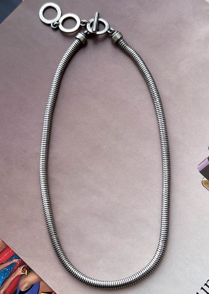 Classic 90's Silver Choker
