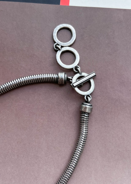 Classic 90's Silver Choker