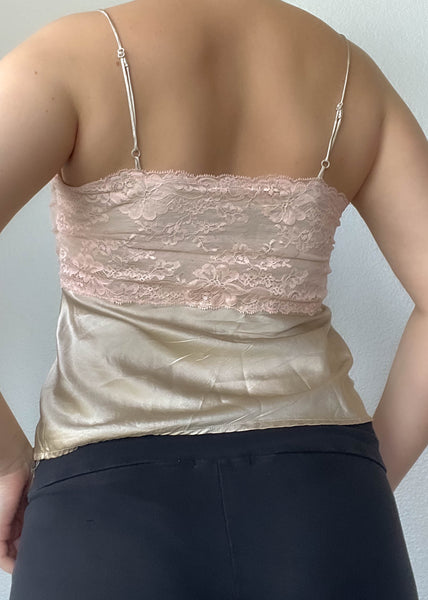 Sophie Silk & Lace Tank (S)