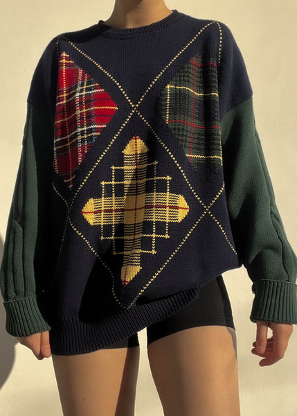 Nautica Argyle Plaid Knit (L-XL)