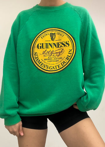 90's Green Guinness Crewneck (L)