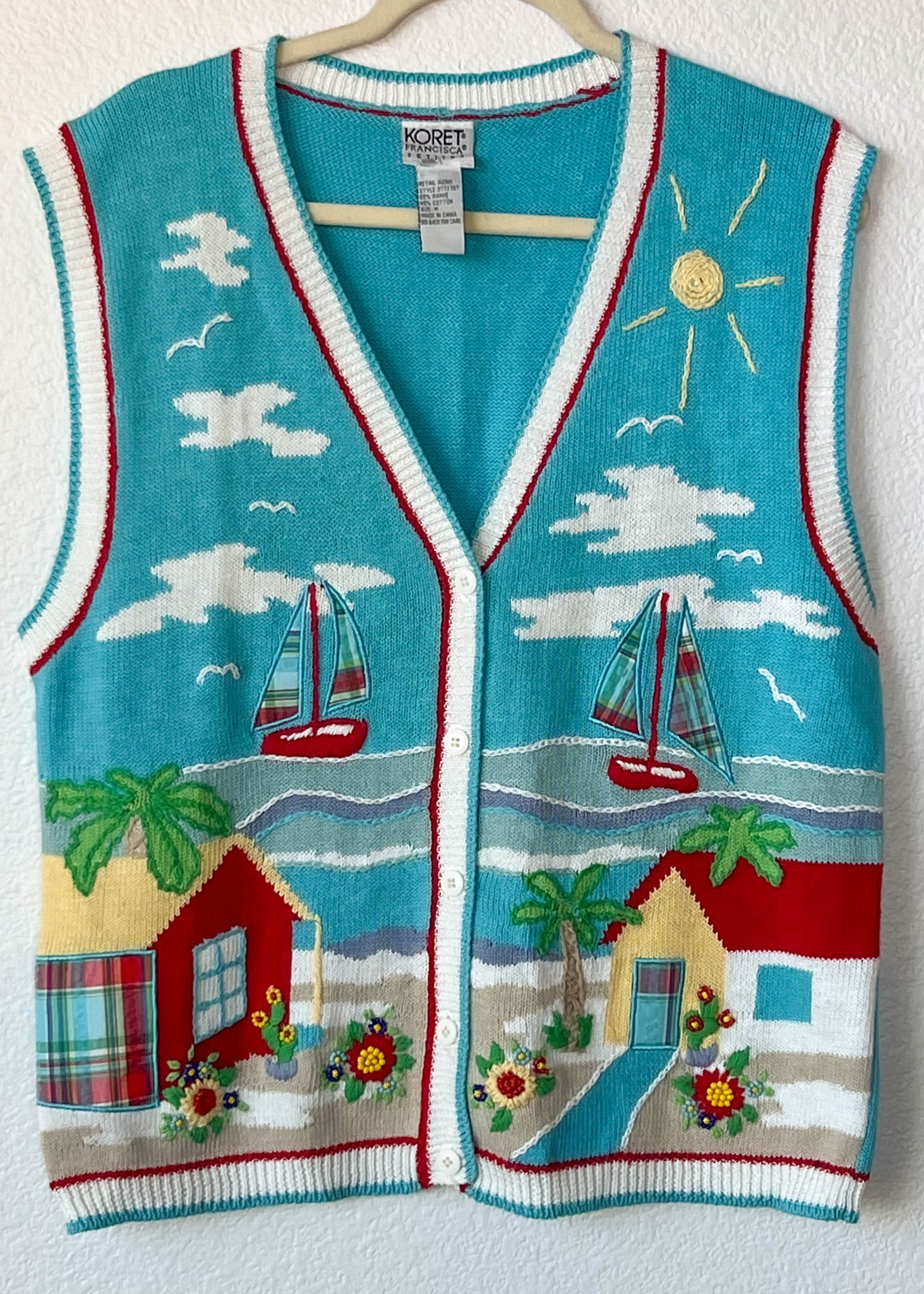 90's Beach House Sweater Vest (M-XL)