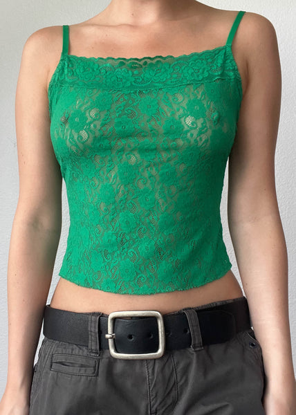 80's Emerald Lace Tank (S)