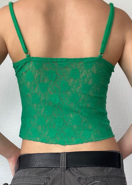 80's Emerald Lace Tank (S)