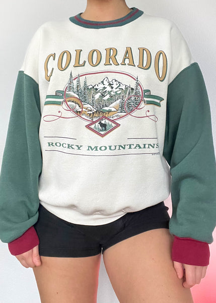 1993 Colorado Color-Block Crewneck (L)