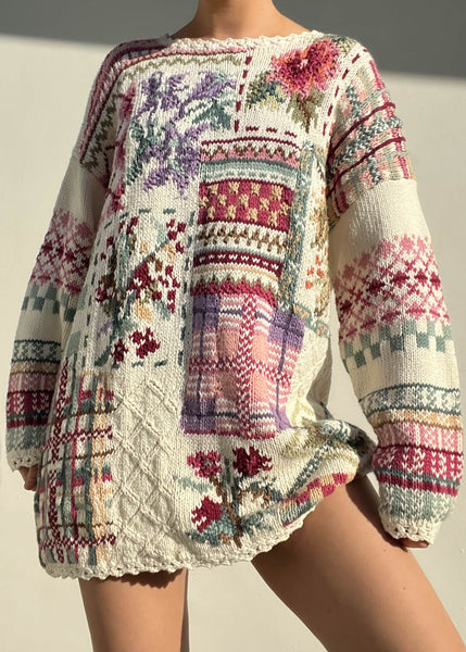 90's Patchwork Knit (M)