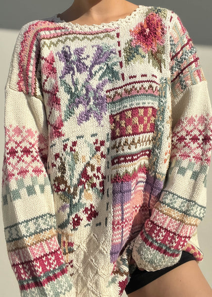 90's Patchwork Knit (M)