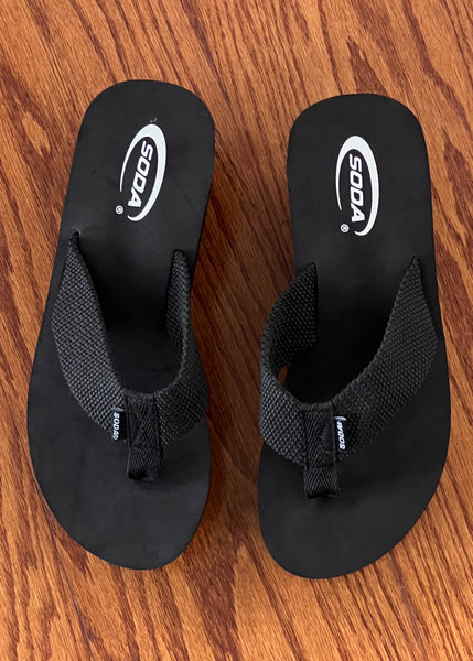 Soda Platform Flip Flops (size 8.5)