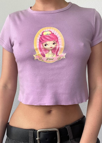 90's Purple Fine Tee (S)