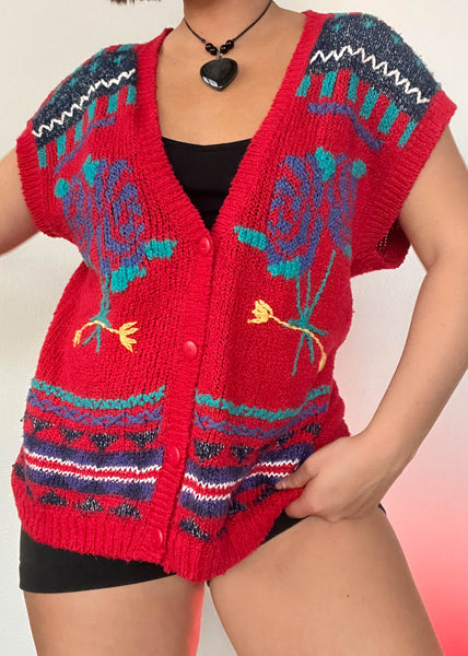 Jazmin 80's Knit Vest (M-XL)