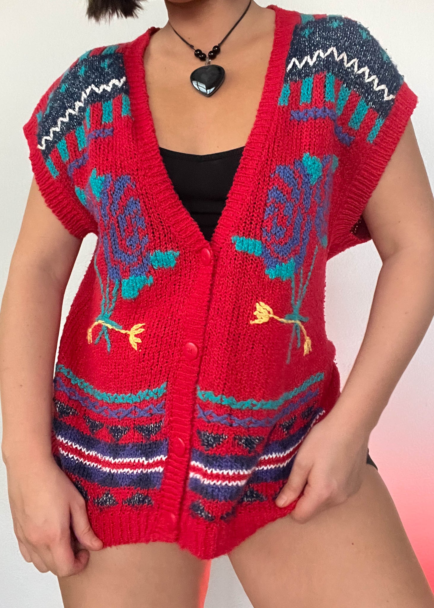 Jazmin 80's Knit Vest (M-XL)