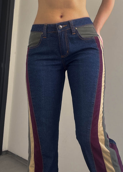 Y2k Fubu Corduroy Striped Jeans (M)
