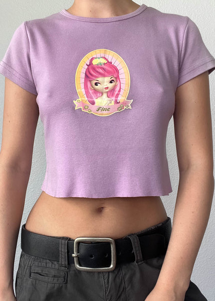 90's Purple Fine Tee (S)